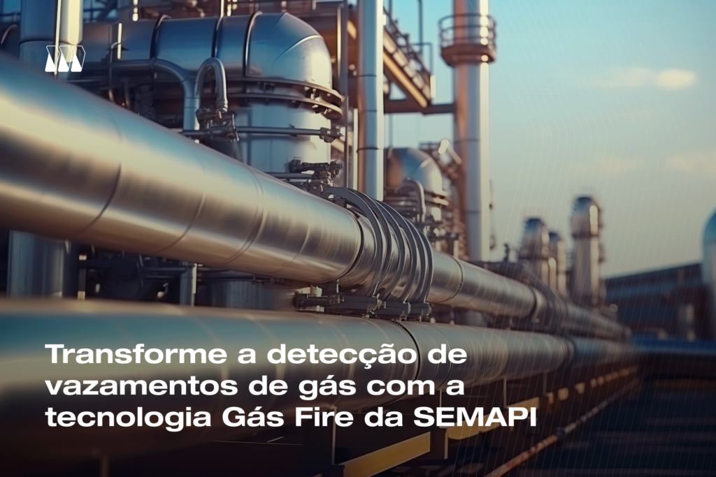 detecção de gás em indústria